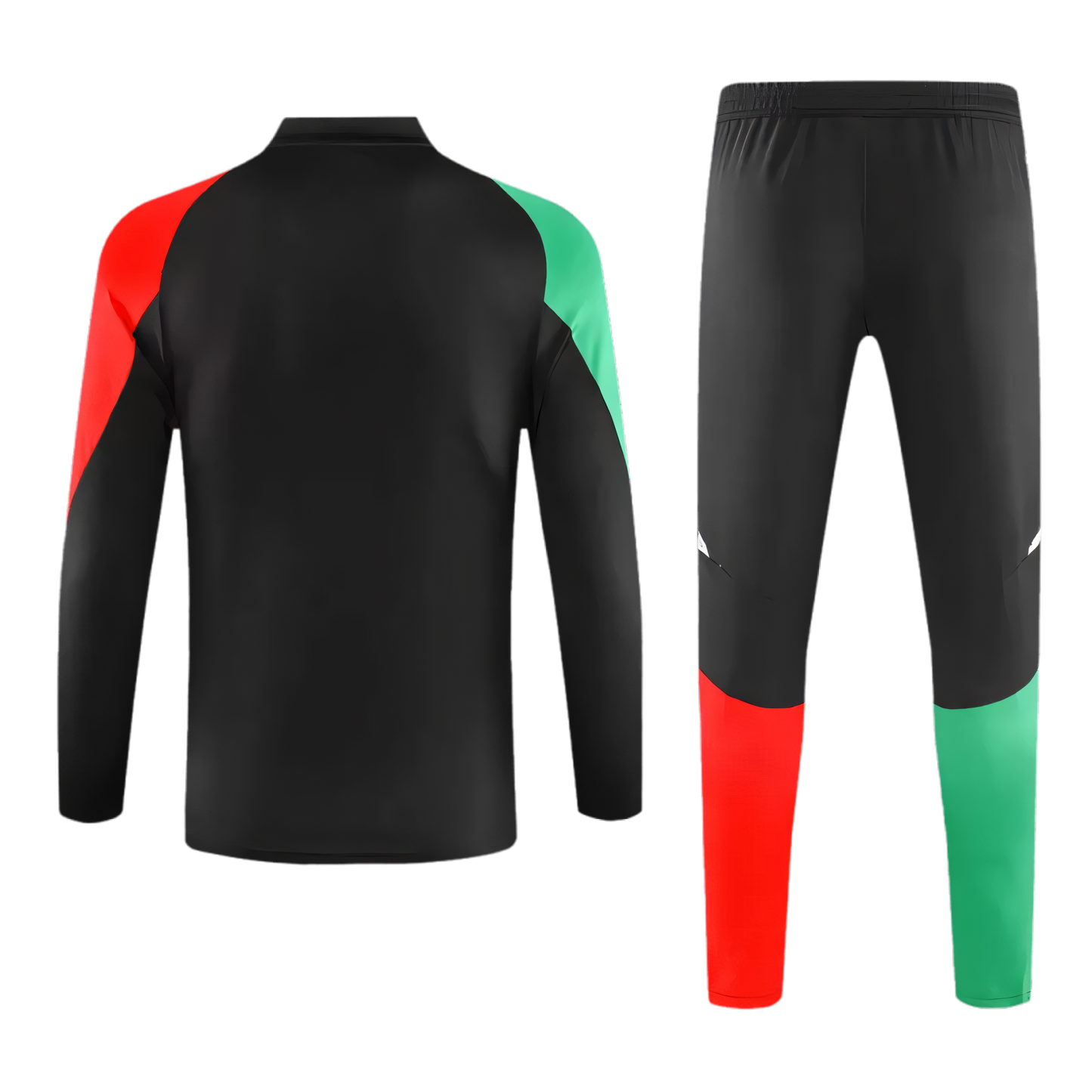 Arsenal 1/4 Zip Tracksuit Black/Green/Red 2025