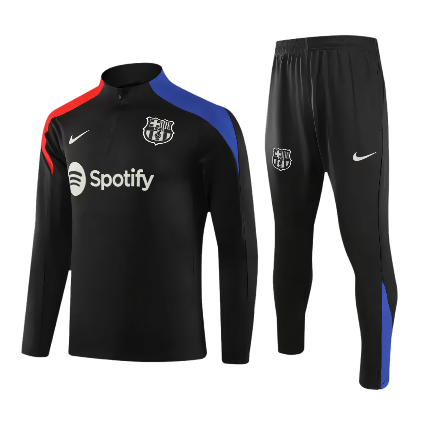 Barcelona Tracksuit Black 1/4 Zip 2024/25
