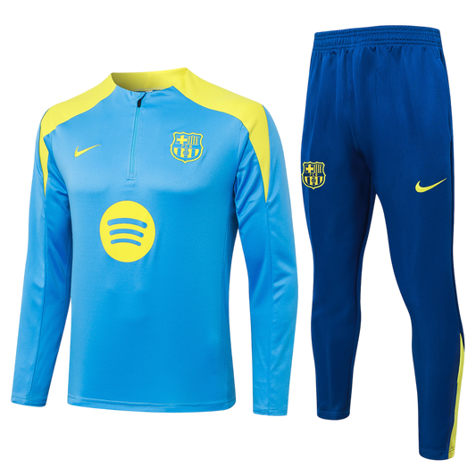 Barcelona Drill Tracksuit Blue 1/4 Zip 2026