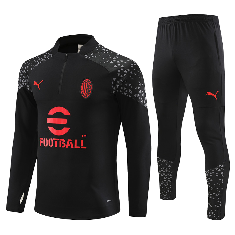 AC Milan Tracksuit Black