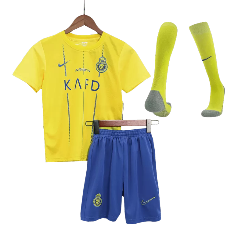 Al Nassr Home Kids Full Kit 2023/24