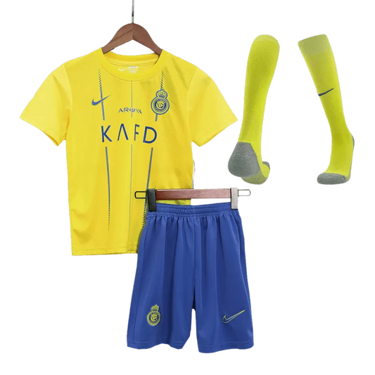 Al Nassr Home Kids Full Kit 2023/24