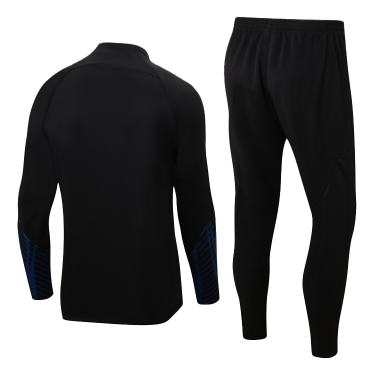 Portugal 1/4 Zip Black Tracksuit