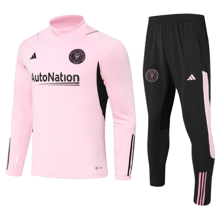 Inter Miami 1/4 ZIp Tracksuit Pink