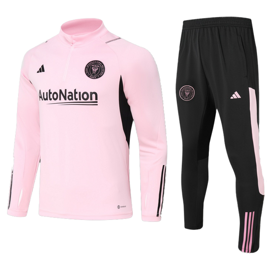 Inter Miami 1/4 ZIp Tracksuit Pink