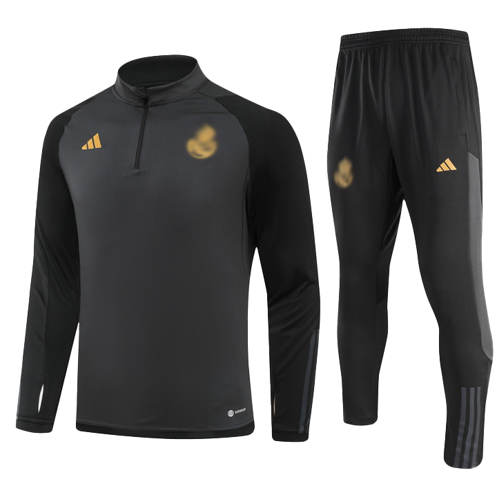 Real Madrid Tracksuit Black