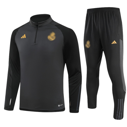 Real Madrid Tracksuit Black