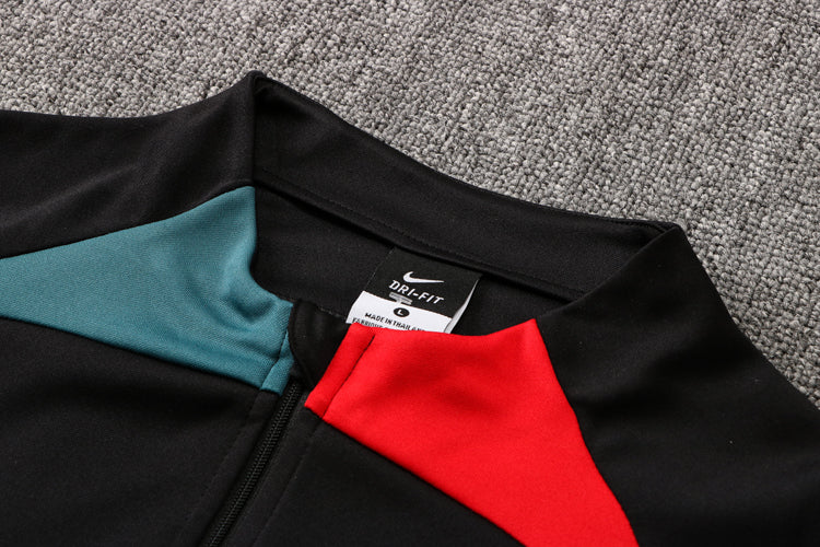 Portugal 1/4 Zip Black Tracksuit