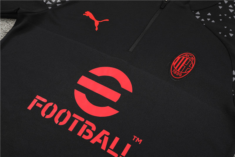 AC Milan Tracksuit Black