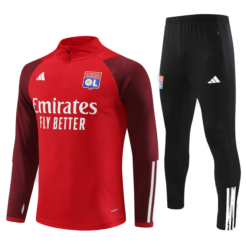 Olympique Lyon Tracksuit Red