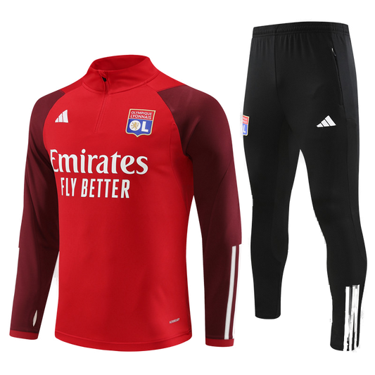Olympique Lyon Tracksuit Red
