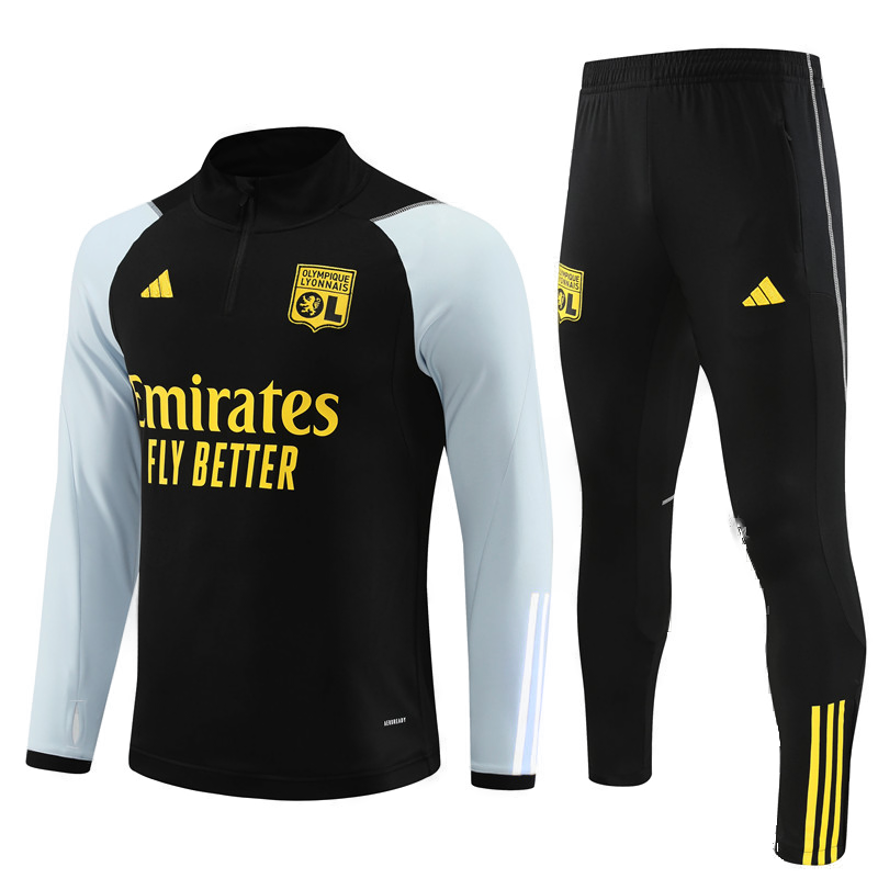 Olympique Lyon Tracksuit Black