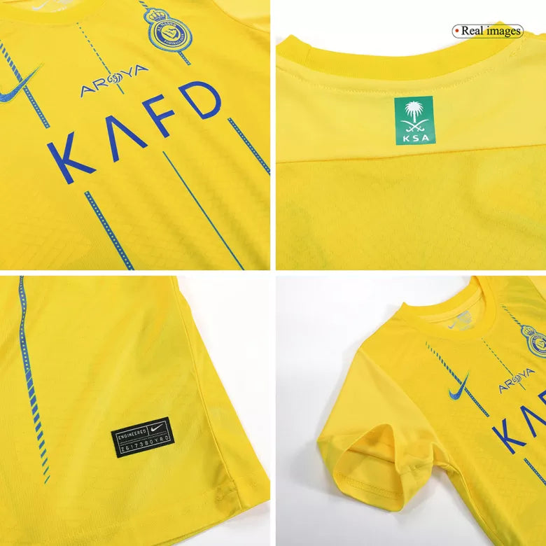 Al Nassr Home Kids Full Kit 2023/24