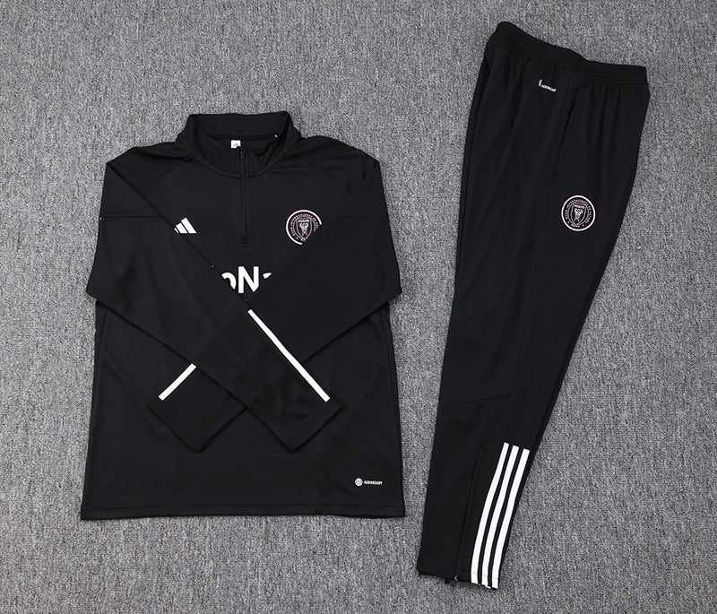 Inter Miami 1/4 Zip Tracksuit Black