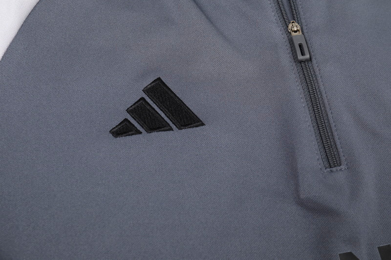 Inter Miami 1/4 ZIp Tracksuit Grey