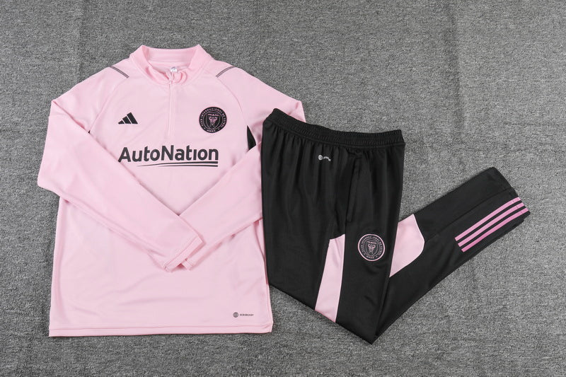 Inter Miami 1/4 ZIp Tracksuit Pink