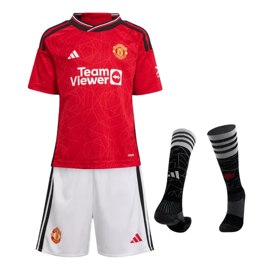 Manchester United Home Kids Full Kit 2023/24